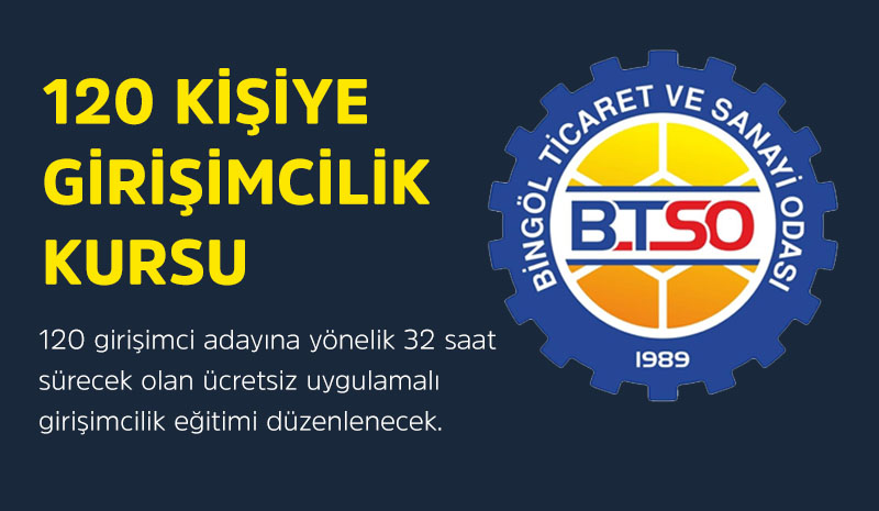 120 KİŞİYE GİRİŞİMCİLİK KURSU