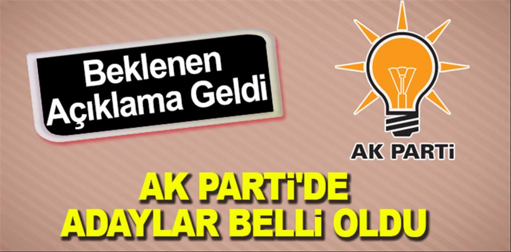  ADAY BELLİ OLDU