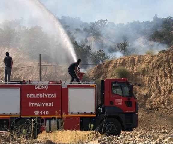 GENÇ İTFAİYESİNDEN BÜYÜK BAŞARI