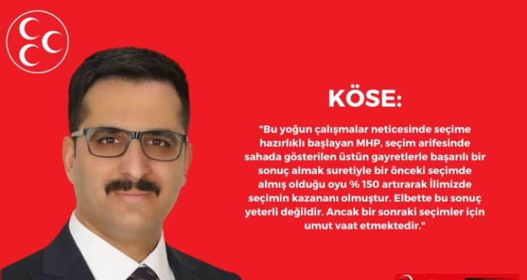 KÖSE`DEN TEŞEKKÜR MESAJI