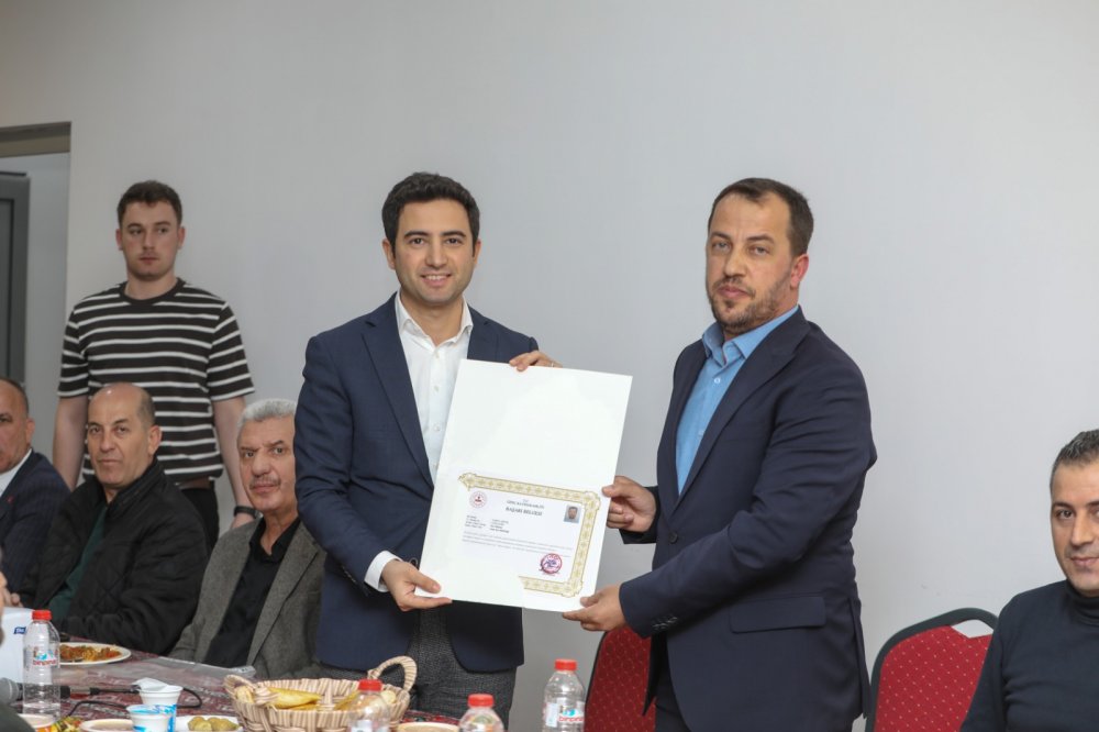 İLÇE MÜFTÜSÜ  AKTAŞ`A VEDA YEMEĞİ