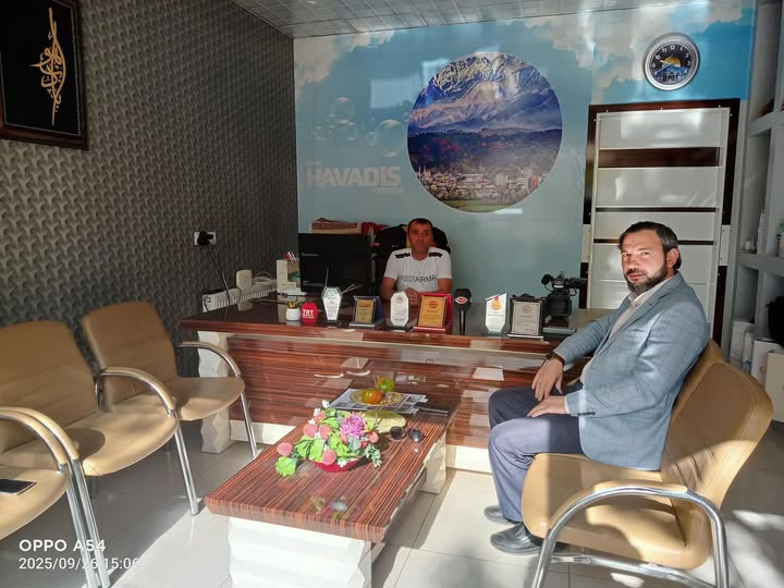 İLÇESİ MÜFTÜSÜ FERHAT MAT`TAN GAZETEMİZE  ZİYARETİ