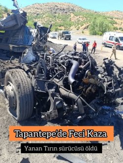 FECİ KAZA GERİYE DEMİR YIĞINI KALDI