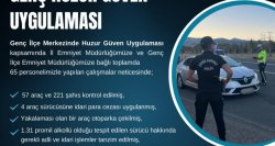GENÇ EMNİYET MÜDÜRLÜĞÜ   HUZUR -GÜVEN UYGULAMASI